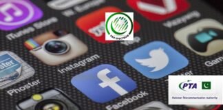 Social Media accounts blocked by PTA authority